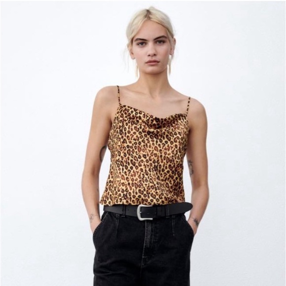 NWOT Zara Leopard Print Camisole - Picture 5 of 5
